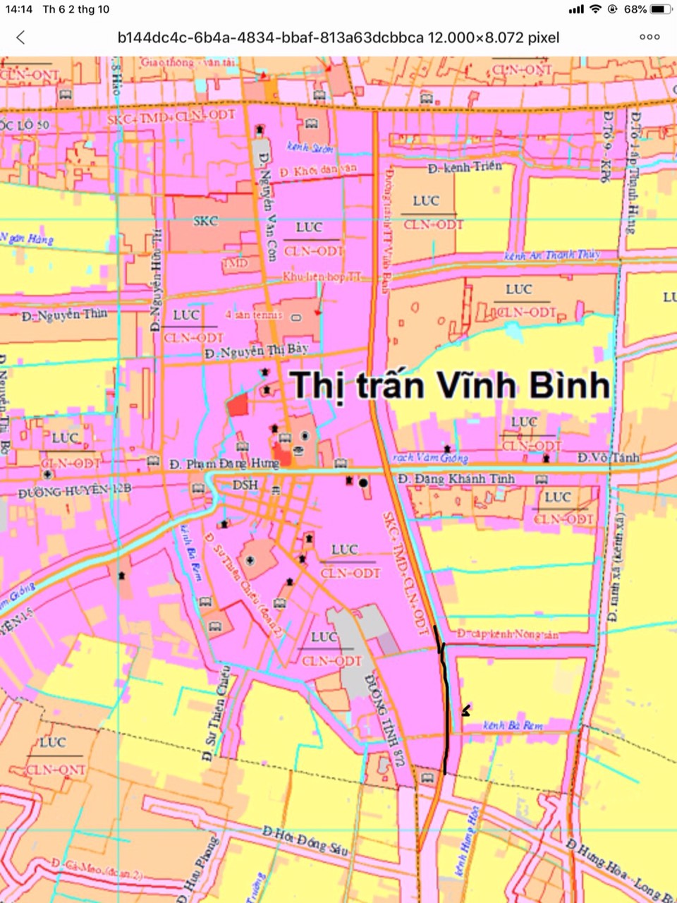 Bán 3,000m2 Đất Tuyến Tránh TT.Vĩnh Bình, Gò Công Tây, Tiền Giang. Full thổ chỉ 4.8 tỷ. Lh:0973782662