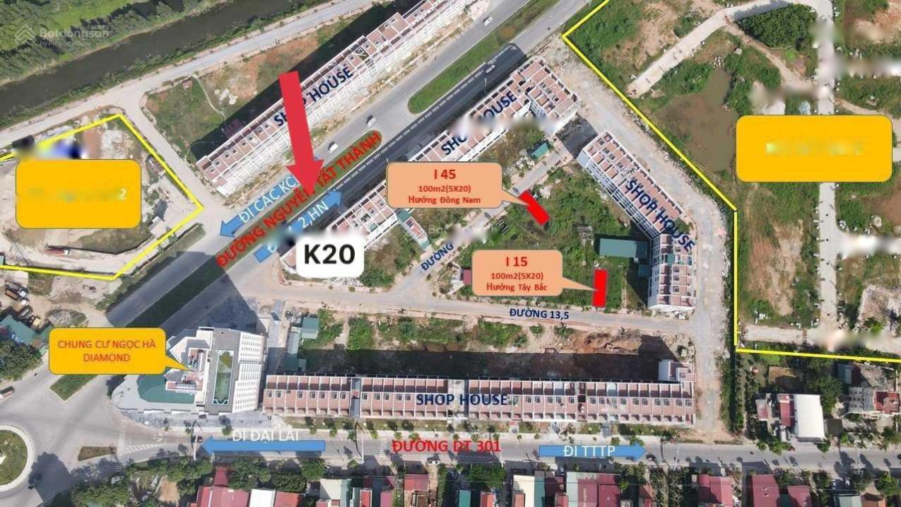 Cần bán gấp nền đất 100 m2, mặt tiền 5m, hướng Đông - Bắc tại Phúc Yên - Vĩnh Phúc, giá 3,1 tỷ