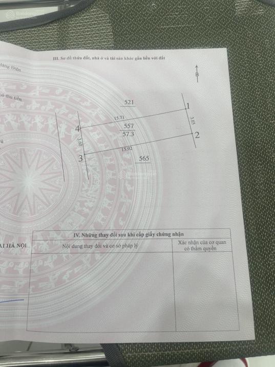 Cần bán gấp bán nhanh miếng đất 58 m2, mặt tiền 3m tại Long Biên - Hà Nội, giá 6,6 tỷ - Ảnh 1