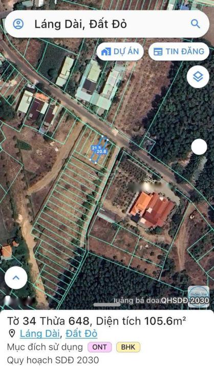 Sở hữu ngay nền đất 185 m2 tại Xã Láng Dài - Đất Đỏ - Bà Rịa Vũng Tàu, giá 780 tr - Ảnh 1