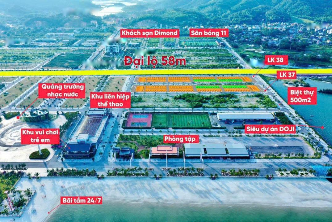 Bán gấp đất dự án mặt tiền 5m, hướng Đông - Nam tại Xã Đông Xá - Vân Đồn - Quảng Ninh, giá 2,5 tỷ