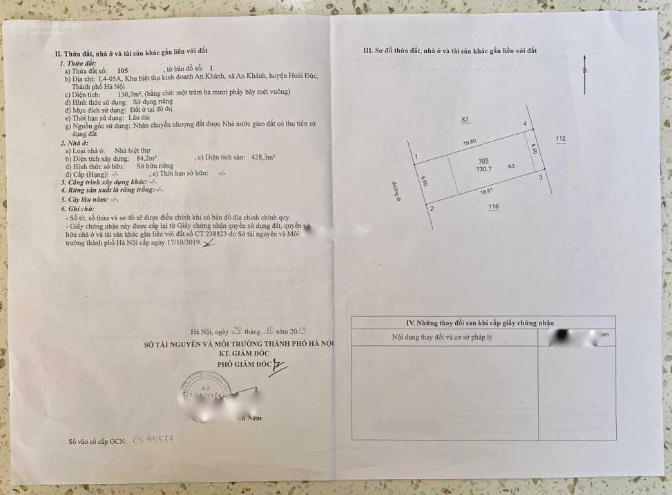 Sở hữu nhà biệt thự liền lề giá 24,8 tỷ tại Phố Lê Trọng Tấn - An Khánh - Hoài Đức - Hà Nội - Ảnh 1