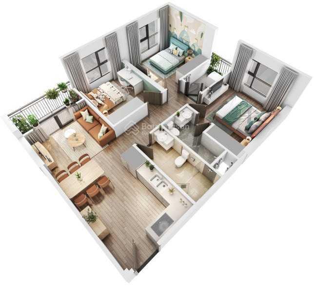 Sở hữu ngay nhà chung cư 3 phòng ngủ, 75 m2, giá 3,68 tỷ tại Xã Tây Mỗ - Nam Từ Liêm - Hà Nội - Ảnh 1