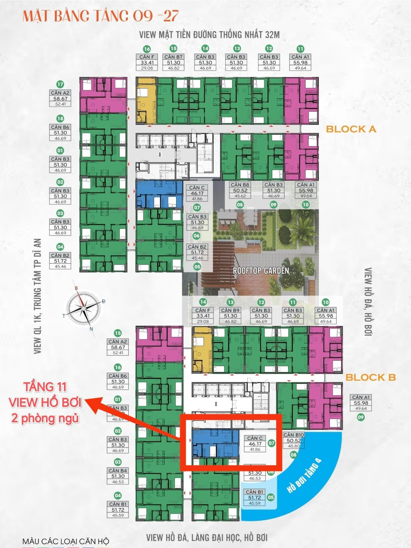 Cần bán gấp bán nhanh căn chung cư 46,2000007629395 m2, giá 2 tỷ tại Dĩ An - Bình Dương