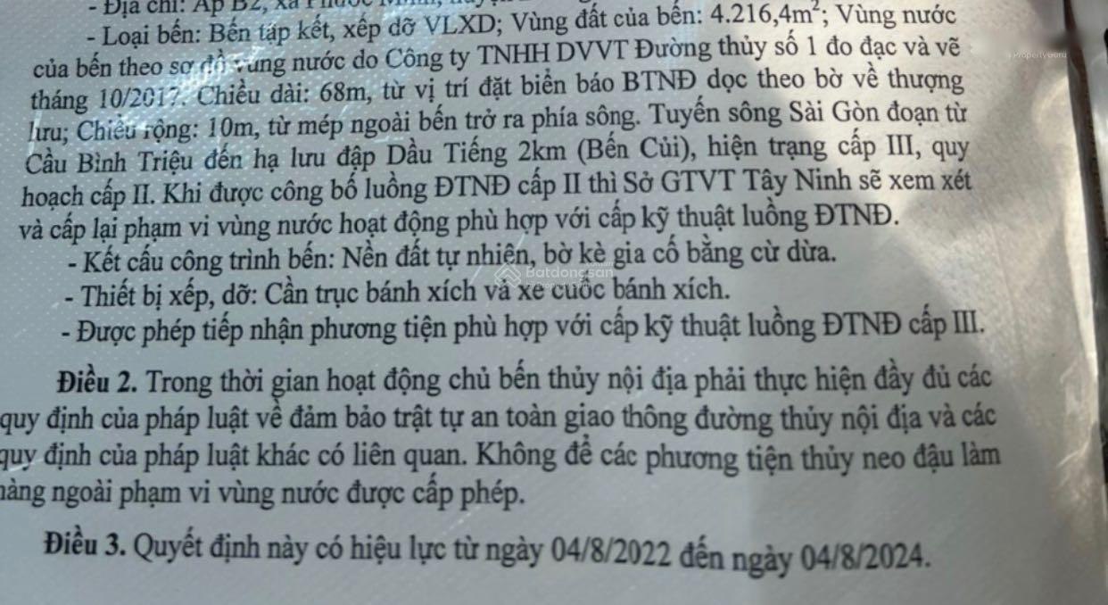 Bán nhanh nền đất 4 m2 tại Xã Bến Củi - Dương Minh Châu - Tây Ninh, giá 9,9 tỷ