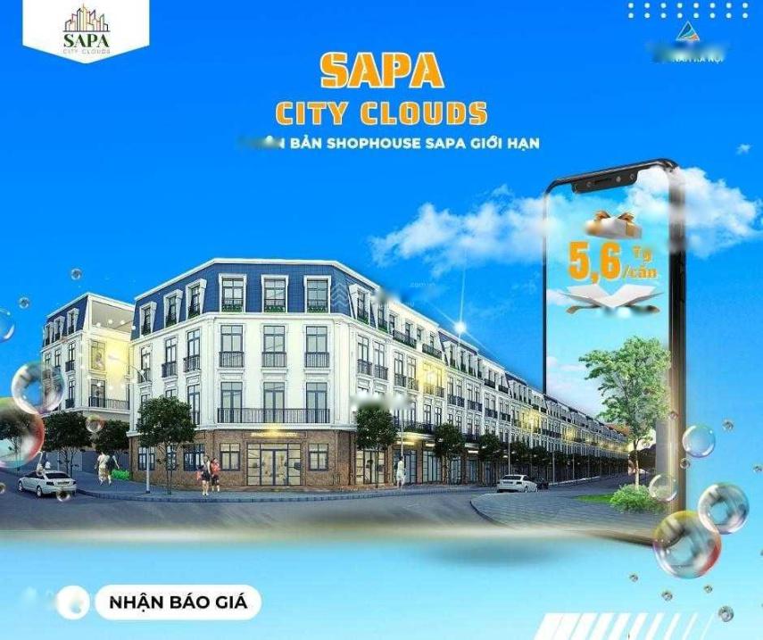 Bán nhà phố thương mại shophouse 4 tầng, 100 m2, giá 5,6 tỷ tại Sa Pa - Lào Cai