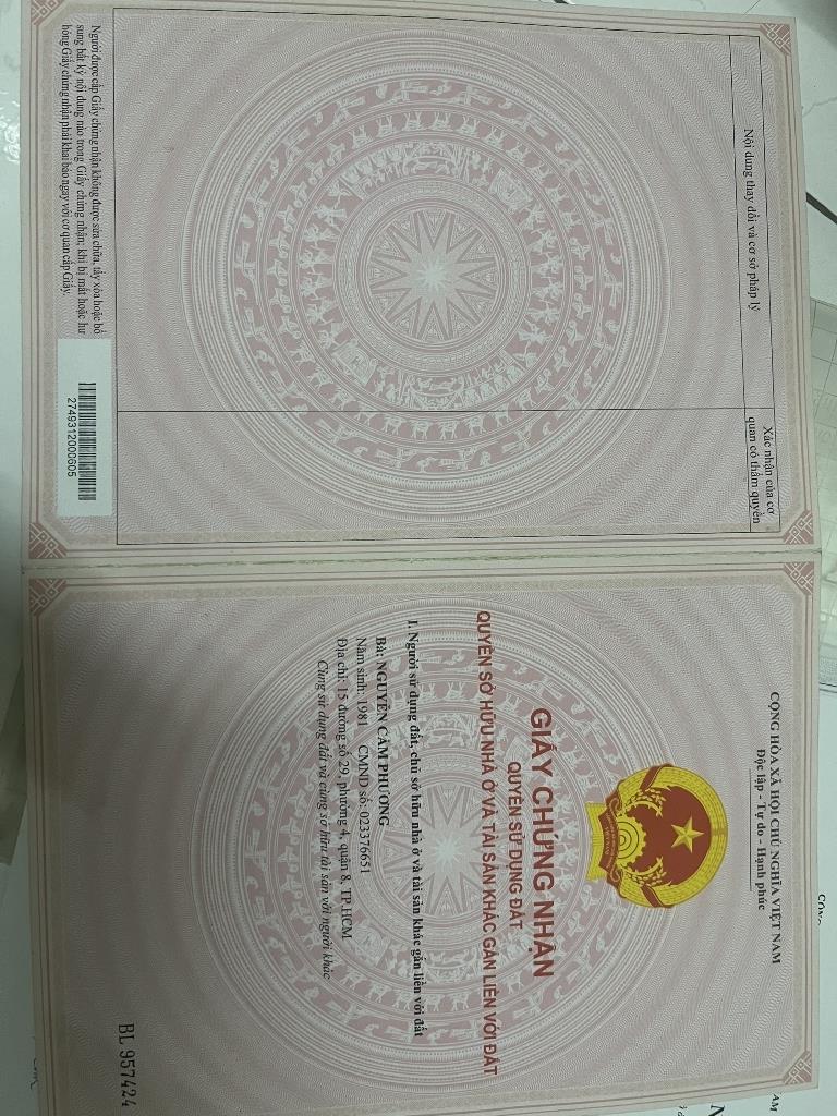 Cần bán ngay nhà sổ riêng 20 m2 tại Đường Chuyên Dùng - Phú Mỹ - 7 - TP Hồ Chí Minh, giá 1.5 tỷ - Ảnh 1