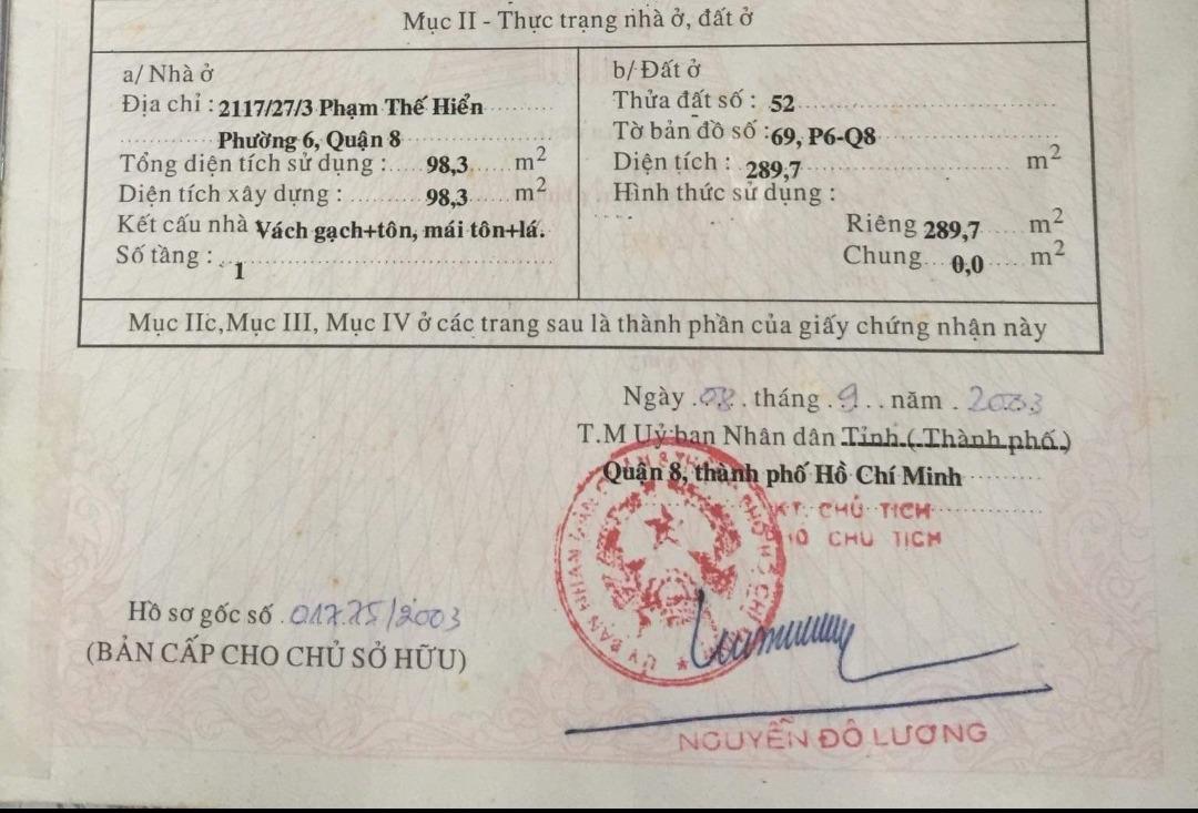 Sở hữu ngay liền kề, biệt thự 227 m2, giá 7.2 tỷ tại Đường Phạm Thế Hiển - 6 - 8 - TP Hồ Chí Minh