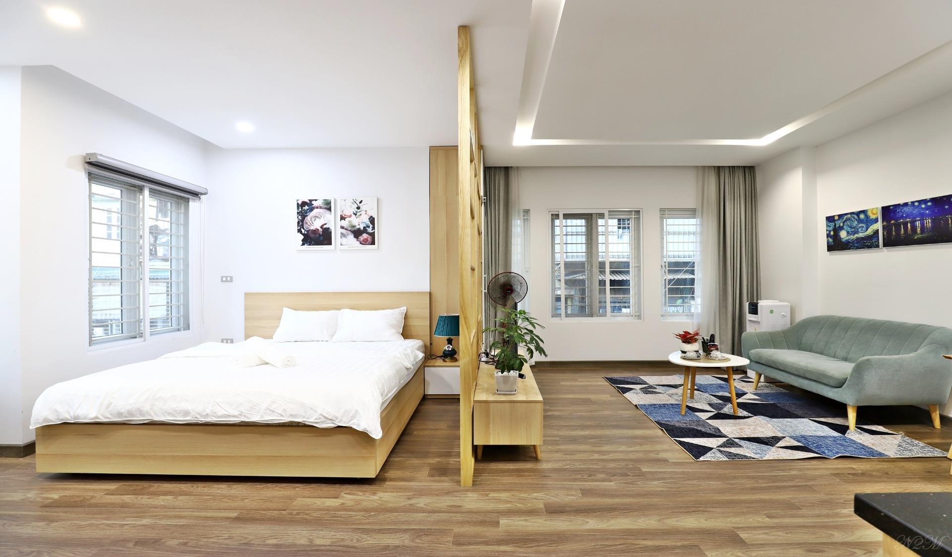 Cho thuê CHDV 1N số 81 Linh Lang diện tích 65m2 giá từ 650$/tháng gần TTTM Lotte, Metropolis. - Ảnh 1