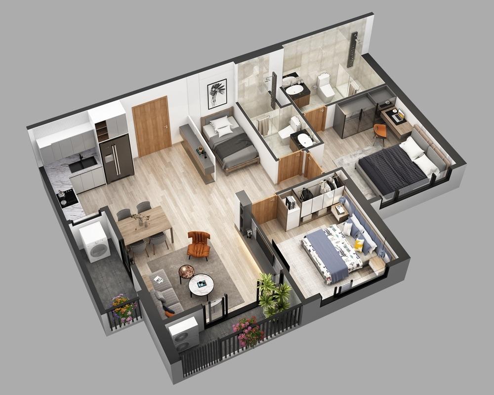 Chuyển nhượng căn hộ 67 m2, hướng Đông-Nam, giá 3.6 tỷ tại Đường 70 - Vân Canh - Hoài Đức - Hà Nội