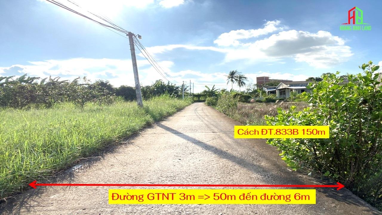 Hạ giá bán gấp lô đất thổ cư 780 triệu cách ĐT.833B 150m trong tháng 5