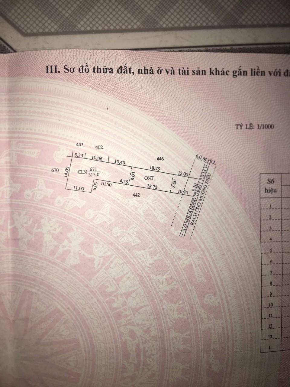 Chuyển nhượng miếng đất 515 m2 tại Giai Xuân - Phong Điền - Cần Thơ, giá 1.7 tỷ
