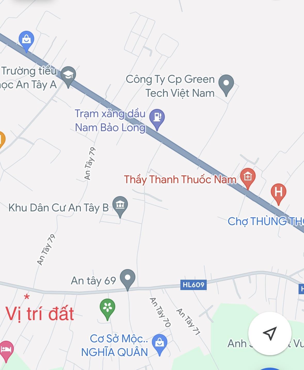 Cho thuê đất mặt tiền đường ĐH 609, An Tây, Bến Cát, Bình Dương