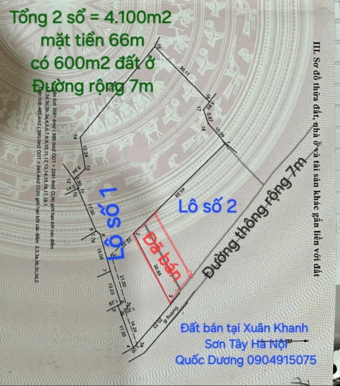 Chuyển nhượng lô đất 4000 m2 tại Đường Hữu Nghị - Xuân Khanh - Sơn Tây - Hà Nội, giá 17,3 tỷ