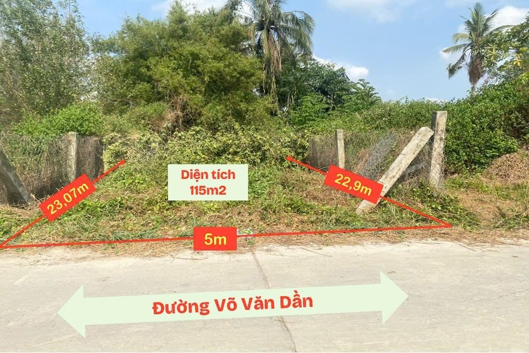 Bán nhanh mảnh đất 115 m2 tại Đường 833 - Tân Phước Tây - Tân Trụ - Long An, giá 450 triệu