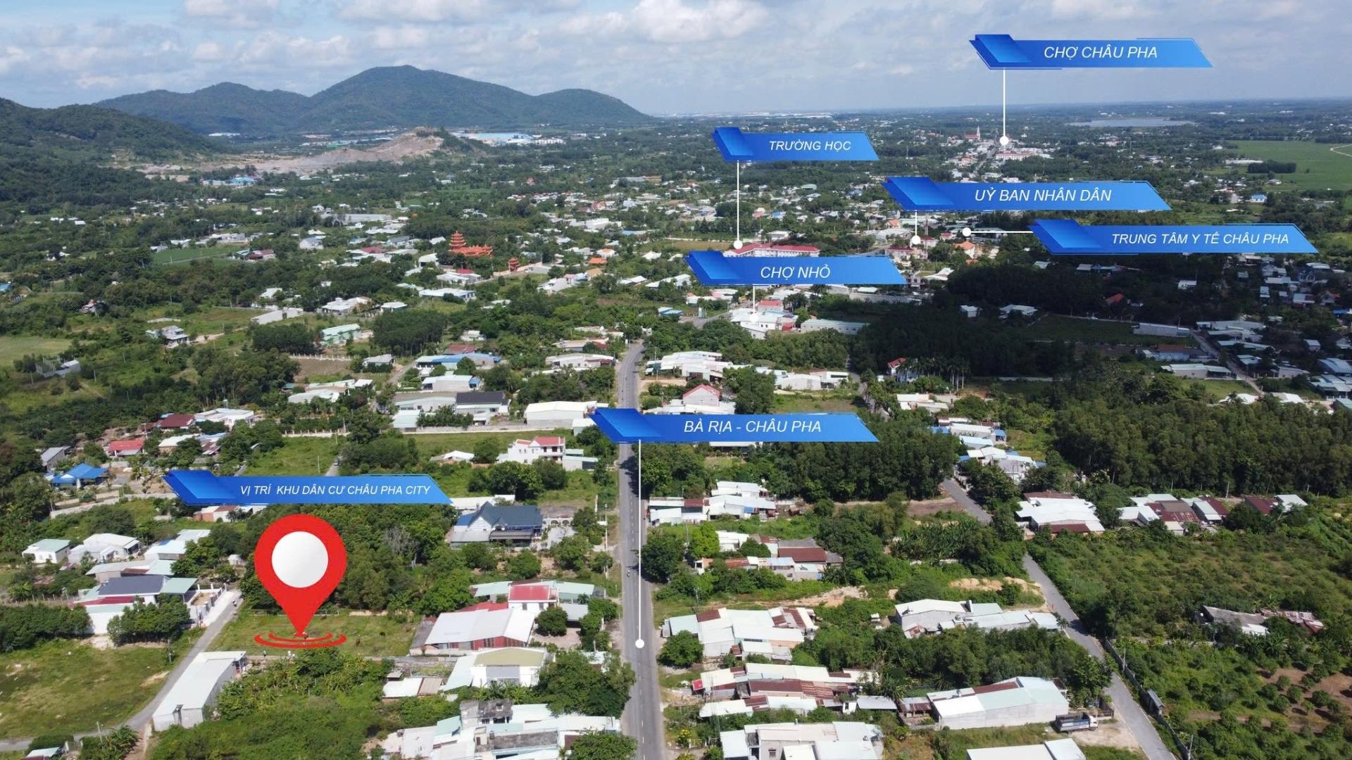 Cần bán mảnh đất 100 m2 tại Xã Châu Pha - Phú Mỹ - Bà Rịa Vũng Tàu, giá 1,09 tỷ