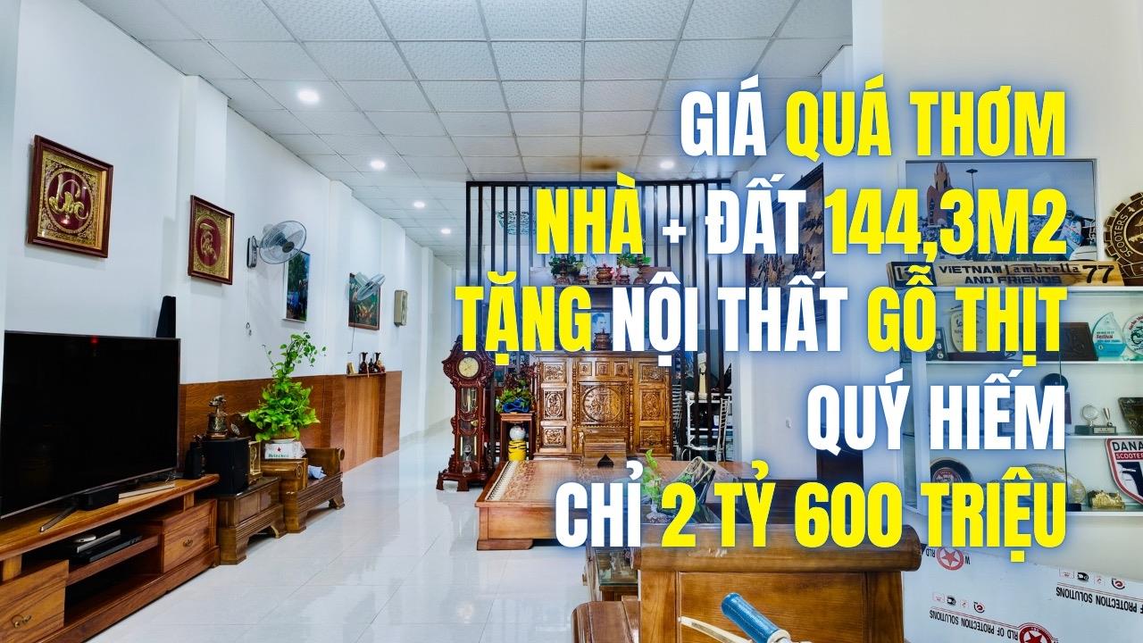 Sở hữu nhà shr 144,300003051758 m2, hướng Tây-Nam tại Đường Tô Ký - Nha Trang, giá 2,6 tỷ