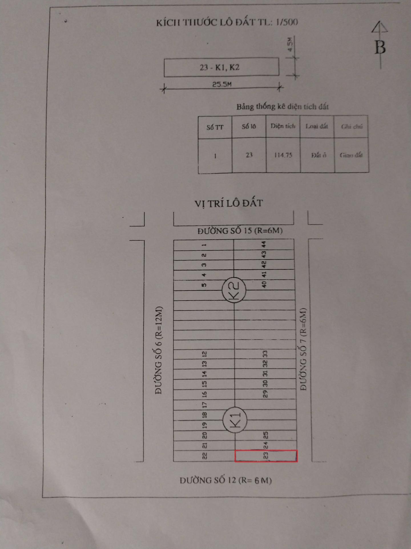 Chuyển nhượng lô đất sổ riêng 114,75 m2, hướng Đông-Nam tại 9 - Tuy Hòa - Phú Yên, giá 3,4 tỷ