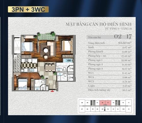 Chuyển nhượng căn chung cư 118 m2, giá 13,3 tỷ tại Đường Nguyễn Tuân - Thanh Xuân - Hà Nội