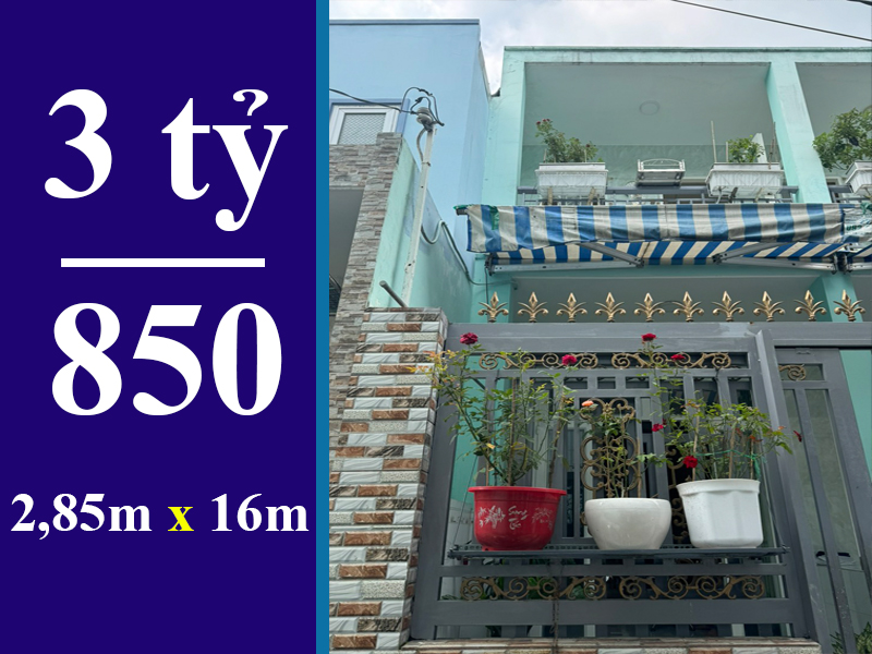 NHÀ DƯỚI 4 TỶ QUẬN 7. HẺM 88 NGUYỄN VĂN QUỲ, PHÚ THUẬN. DT: 2,85 X 16M