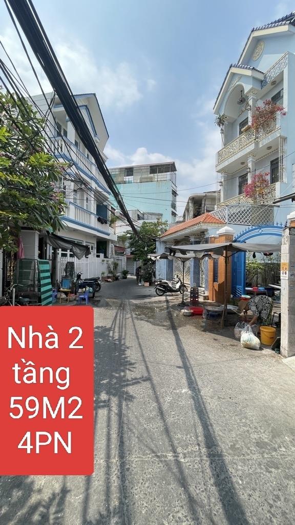 Bán nhanh nhà riêng sổ đỏ 2 tầng, 59 m2, mặt tiền 43m tại Đường Âu Dương Lân - Quận 8, giá 5,7 tỷ