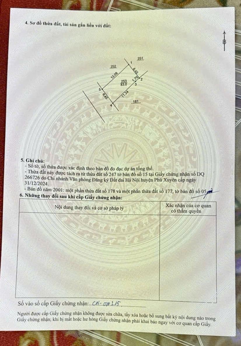 Bán nhanh nhà shr 83 m2, hướng Đông tại Đường 1 - Thụy Phú - Phú Xuyên - Hà Nội, giá 2 tỷ