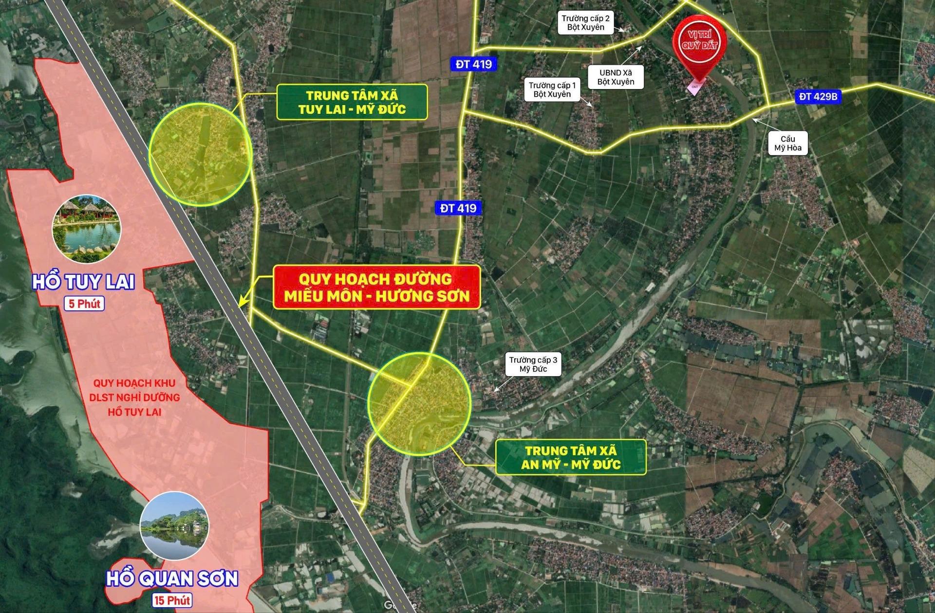 Bán gấp mảnh đất 80 m2 tại Xã Bột Xuyên - Mỹ Đức - Hà Nội, giá 1,6 tỷ