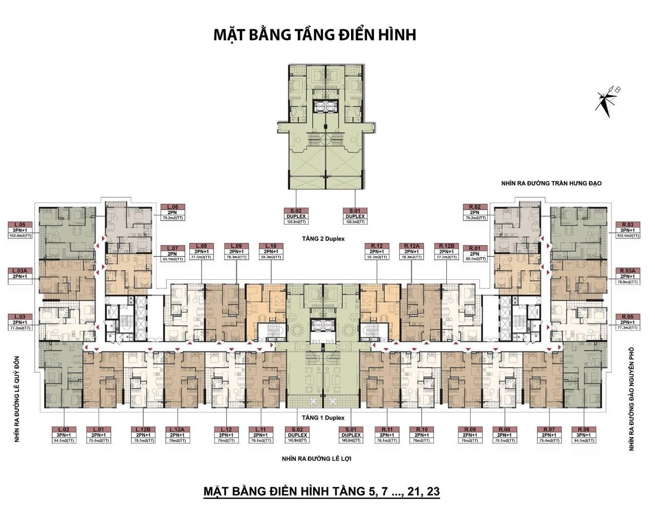 Bán nhanh căn chung cư 77 m2, giá 2,58 tỷ tại Đường Lê Lợi - Lê Hồng Phong - Thái Bình - Thái Bình