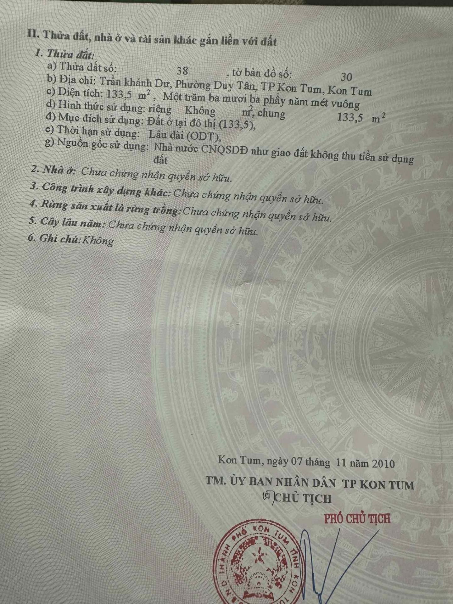 Cần bán ngay nhà 136 m2 tại Thành phố Kon Tum - Kon Tum, giá rẻ