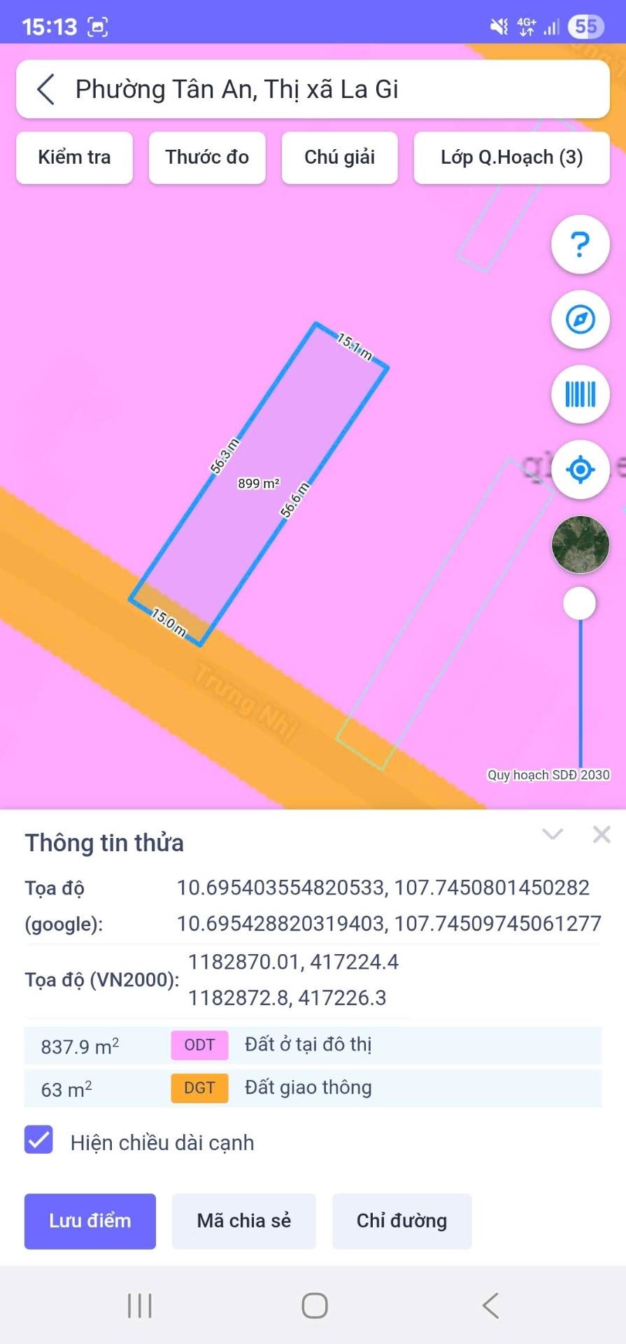 Cần bán nhanh lô đất nền 897 m2, hướng Tây-Nam tại Phường Tân An - La Gi - Bình Thuận, giá 3,6 tỷ