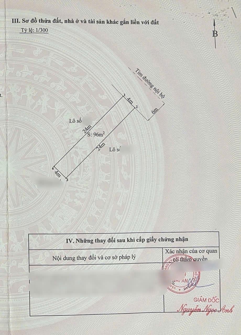Bán nền đất 96 m2, hướng Đông-Bắc tại Phường Đằng Hải - Hải An - Hải Phòng, giá 3,6 tỷ