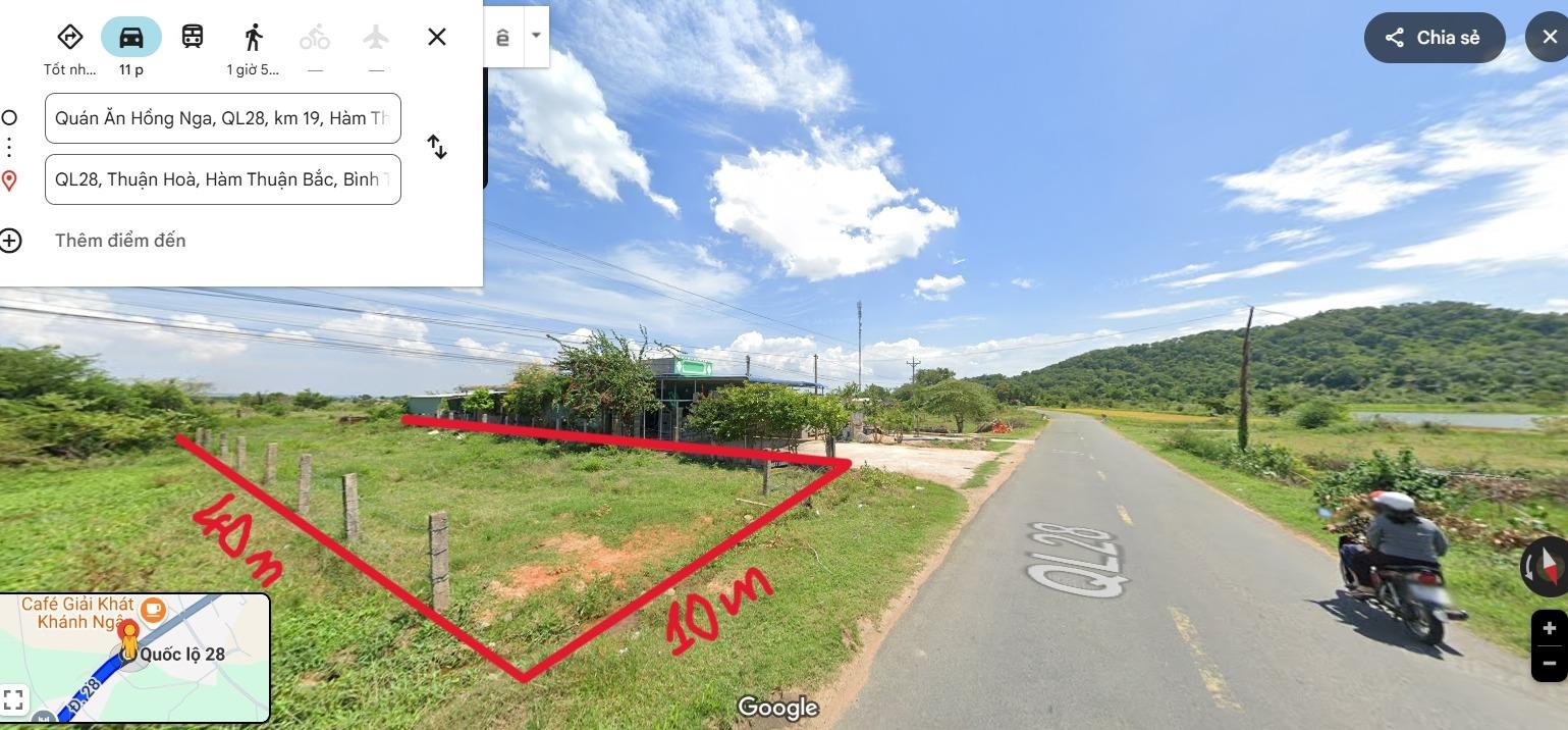 Cho thuê mặt bằng kinh doanh mặt tiền Quốc Lộ 28, diện tích lớn: 1.800m2