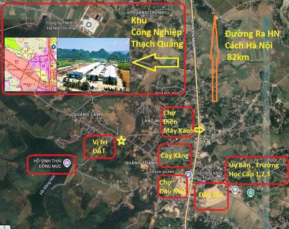 Cần bán đất nền dự án 100 m2 tại Thạch Quảng - Thạch Thành - Thanh Hóa, giá 200 triệu