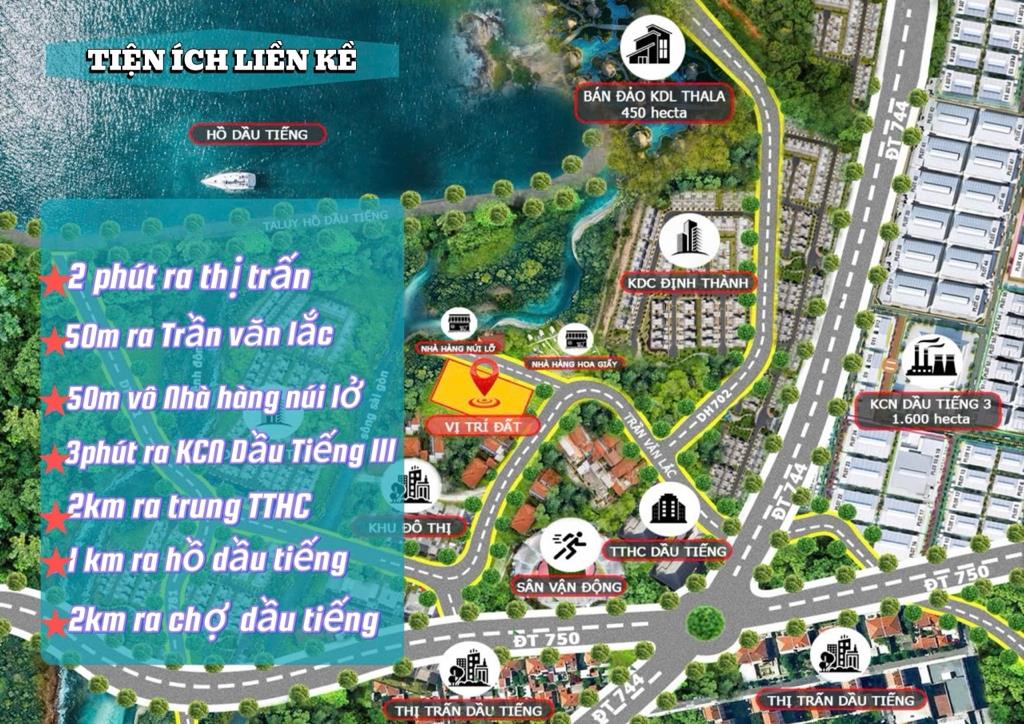 Bán gấp lô đất sổ riêng 300 m2 tại Phường Dầu Tiếng - Dầu Tiếng - Bình Dương, giá 680 tr