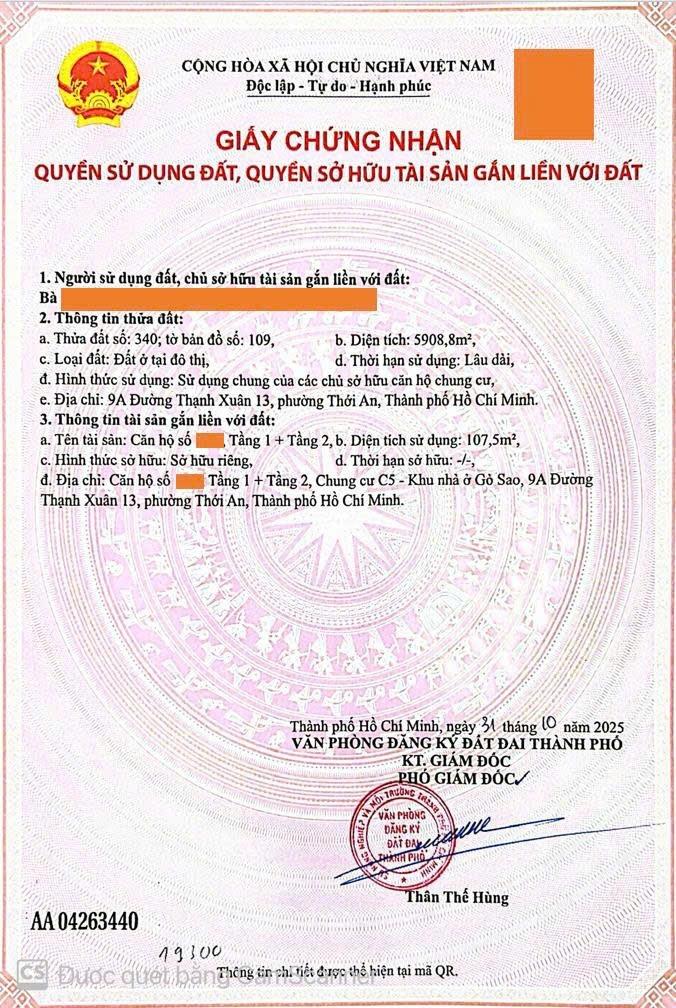 Sở hữu nhà phố thương mại shophouse 115 m2, giá 6,87 tỷ tại Quận 12 - TP Hồ Chí Minh