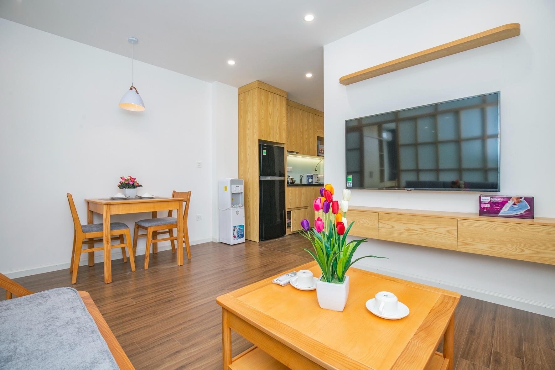 Căn hộ 1ngủ mới cho thuê phố Phan Kế bính nội thất mới, gần lotte cho khách Nhật