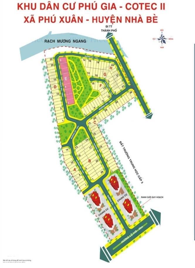 Cần bán nhanh mảnh đất 119 m2, hướng Tây-Nam tại Phú Xuân - Nhà Bè - TP Hồ Chí Minh, giá 3 tỷ