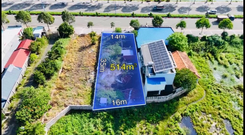 Cần bán gấp nền đất 514 m2, mặt tiền 14m tại Đất Đỏ - Bà Rịa Vũng Tàu, giá 8,7 tỷ