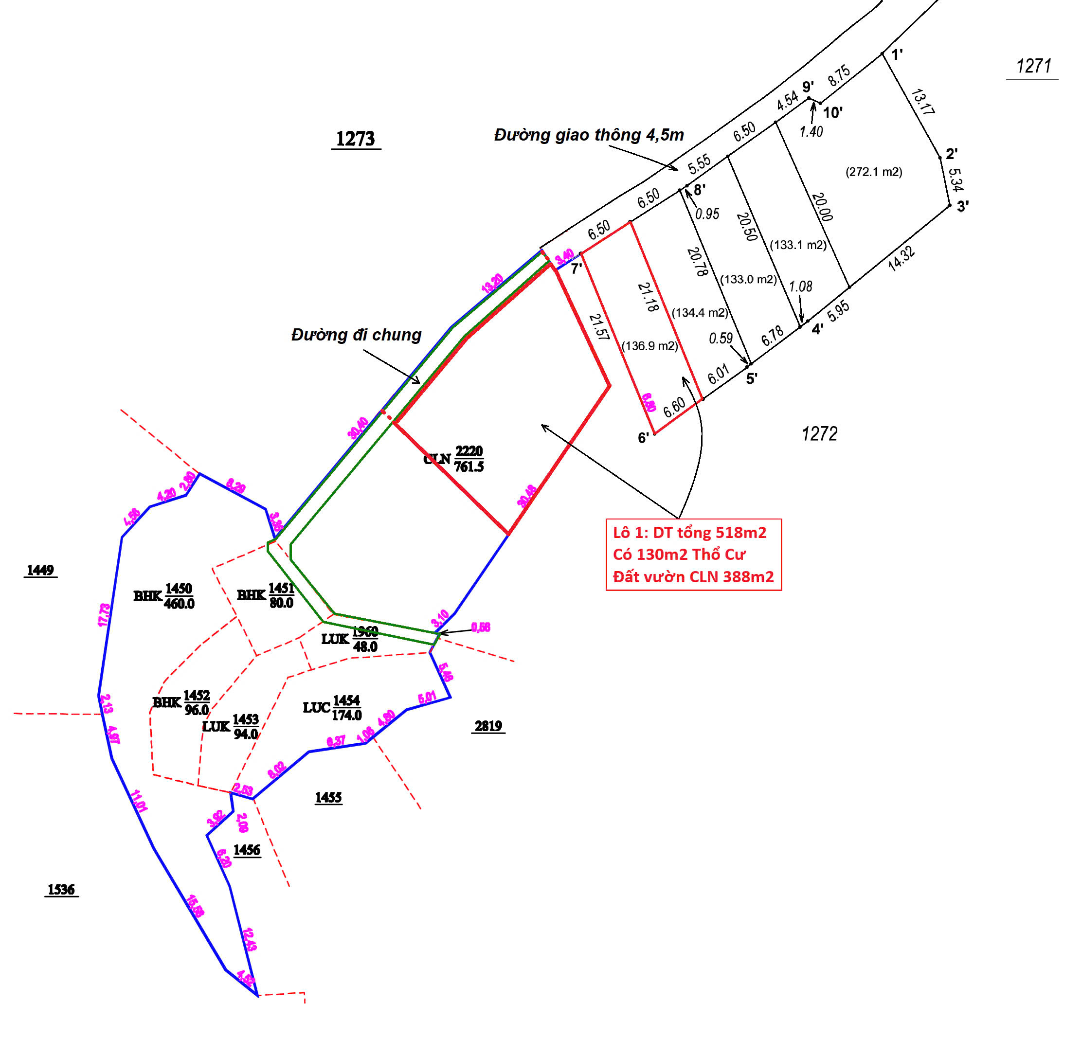 Đất rẻ tại X.Đại Phúc mới, T.Thái Nguyên (Phúc Trìu cũ)