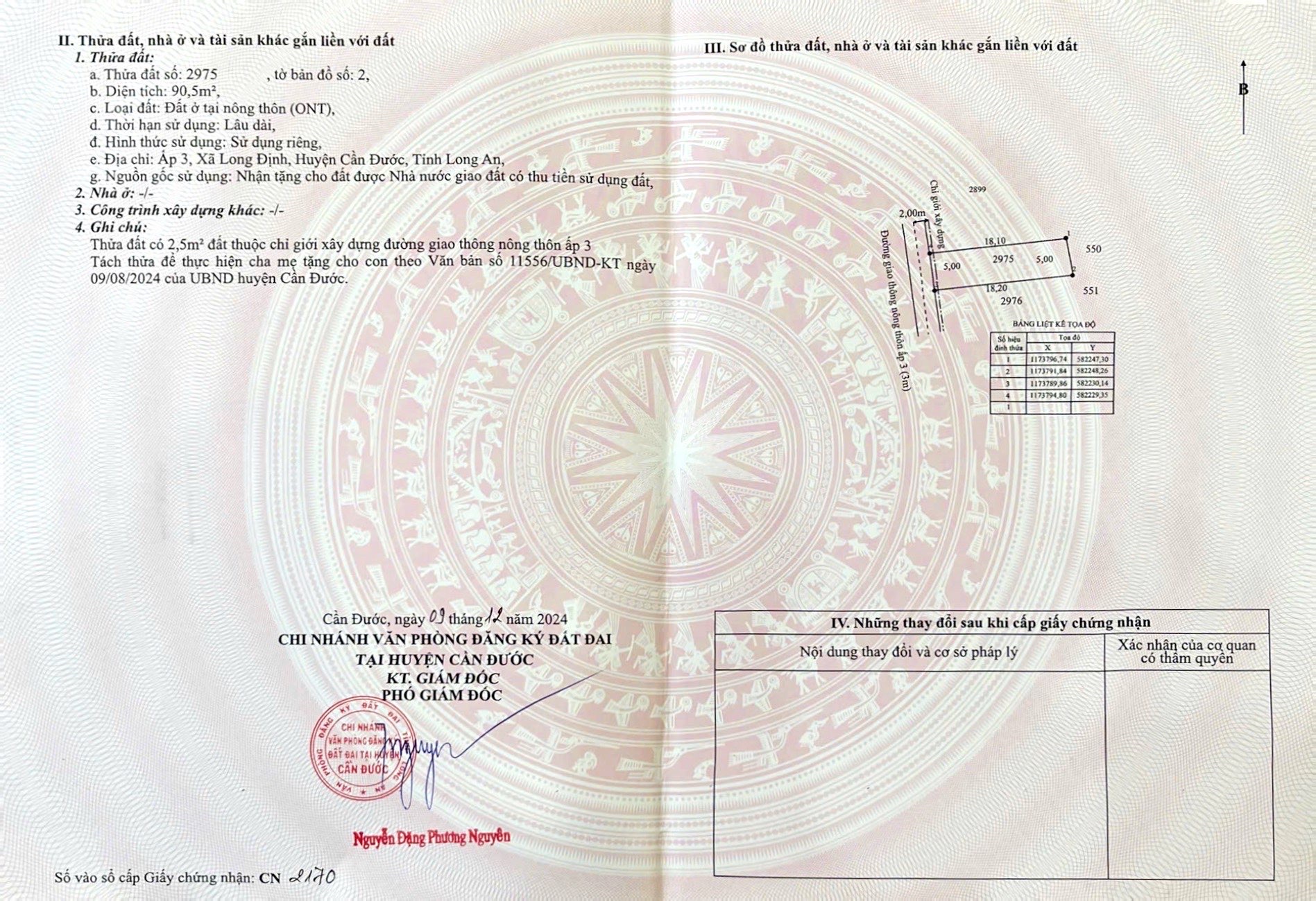 Bán đất KDC Phúc Giang, Long Định, Cần Đước - Giá 930tr gần ĐT830, sát KCN Thuận Đạo, VĐ4