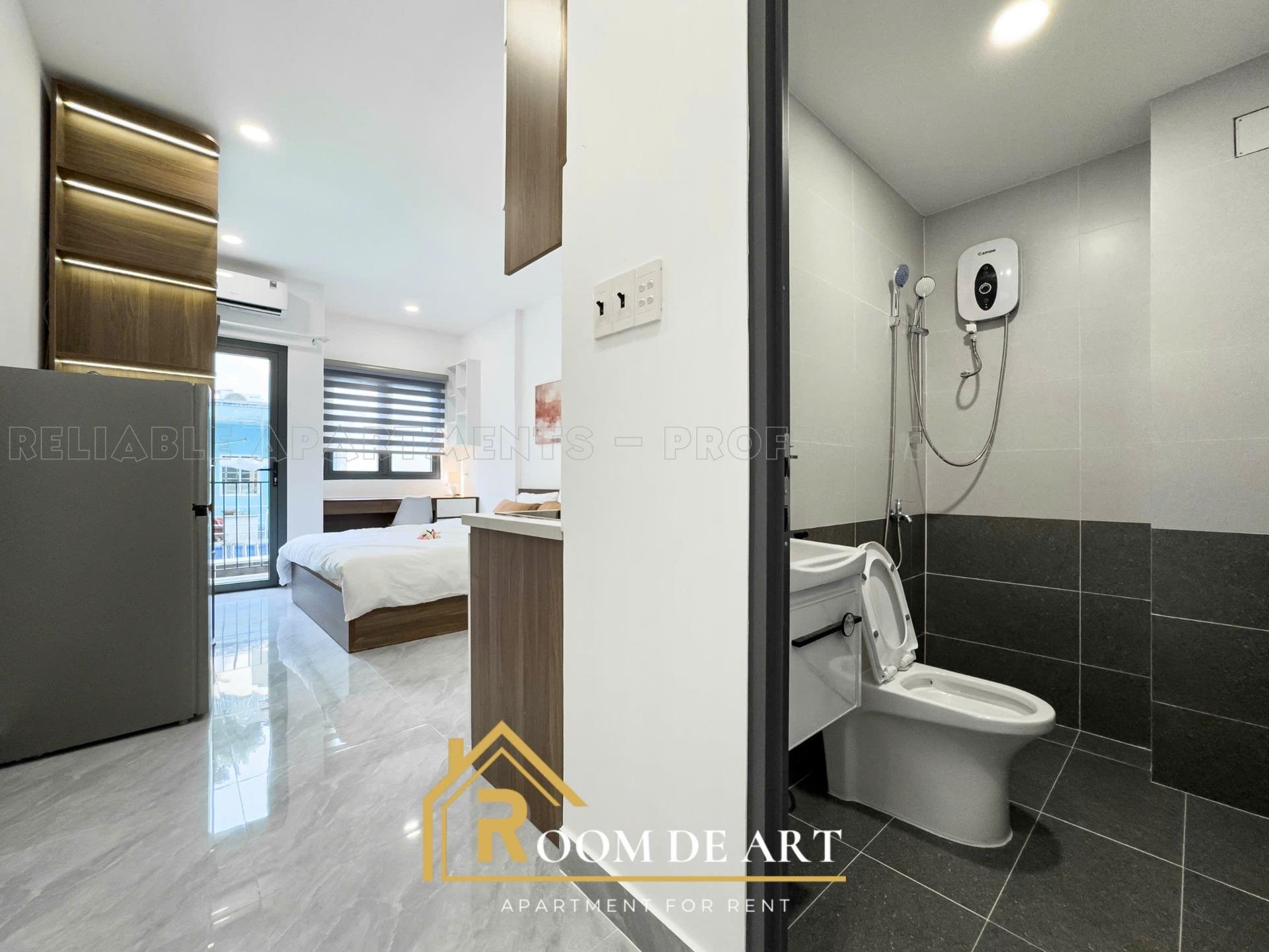 Cho thuê căn hộ studio_Full nội thất_Máy giặt_Gần công viên_ĐH Kinh Tế_Big C_Viettel 