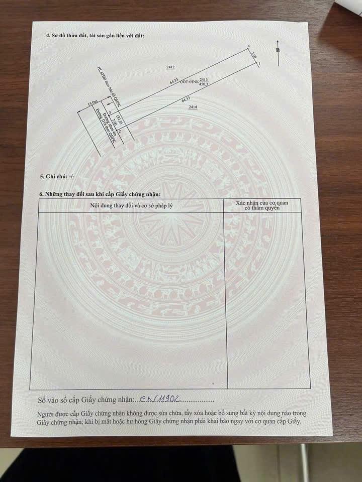 Bán nhà sổ hồng riêng 450 m2 tại Thành phố Thủ Dầu Một - Bình Dương, giá 4,95 tỷ