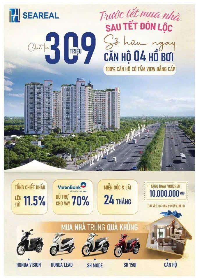 Cần bán nhanh căn chung cư 32 m2, giá 1,2 tỷ tại Đường Quốc lộ 1A - Mỹ Yên - Bến Lức - Long An