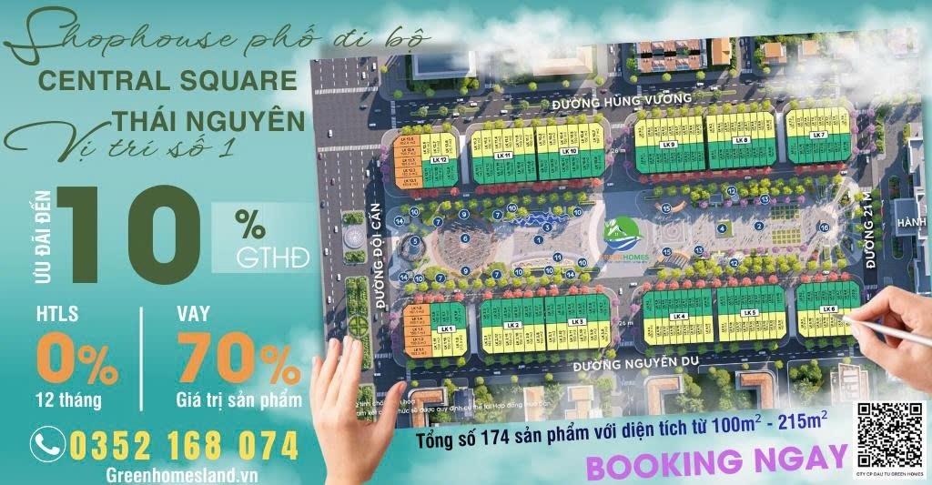 Cần bán gấp shop house 100 m2, giá 20 tỷ tại Đường Đội Cấn - Thái Nguyên - Thái Nguyên