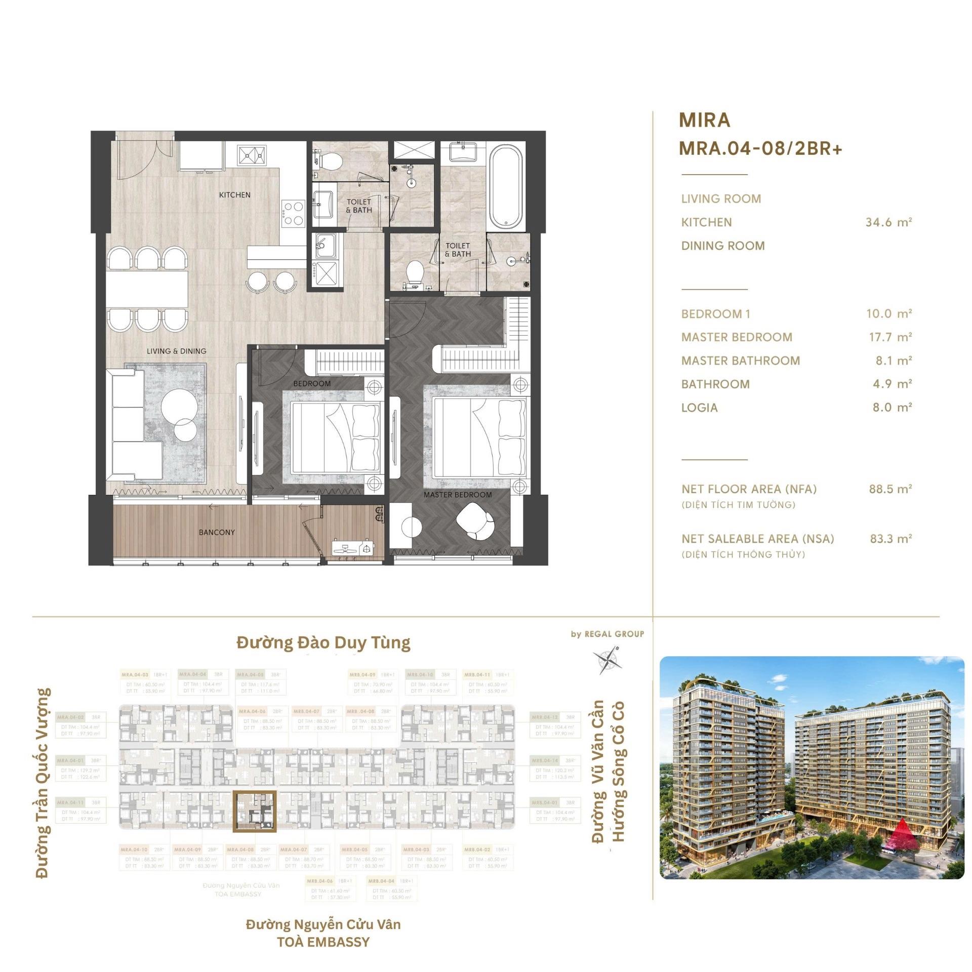 Chuyển nhượng căn hộ 83,30000305175781 m2, giá 4,8 tỷ tại Ngũ Hành Sơn - Đà Nẵng
