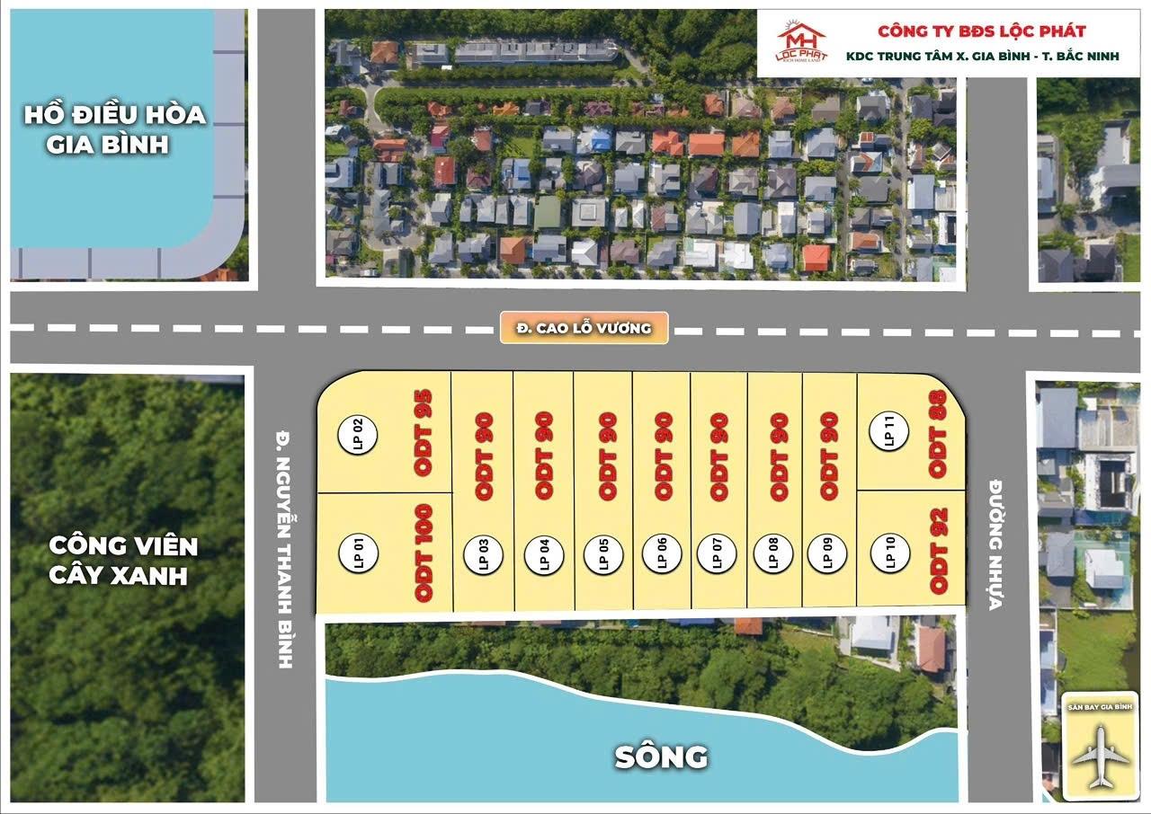 Cần bán đất nền 90 m2, hướng Đông-Bắc tại Thị trấn Gia Bình - Gia Bình - Bắc Ninh, giá 7,5 tỷ