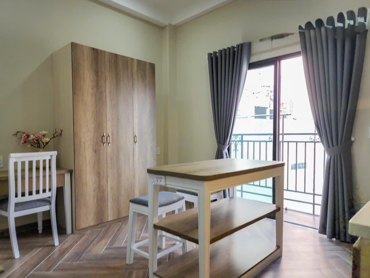 Cho thuê căn hộ studio_1 phòng ngủ_Gần Big C_Vạn Hạnh Mall_Full nội thất_Ngay chợ Hòa Hug