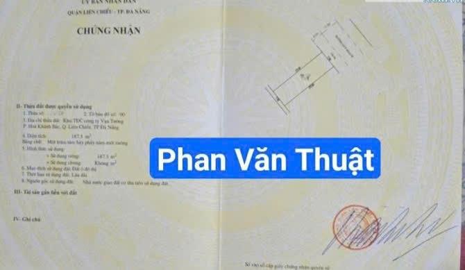 Sở hữu ngay lô đất 188 m2 tại Hòa Khánh Bắc - Liên Chiểu - Đà Nẵng, giá 9,49 tỷ