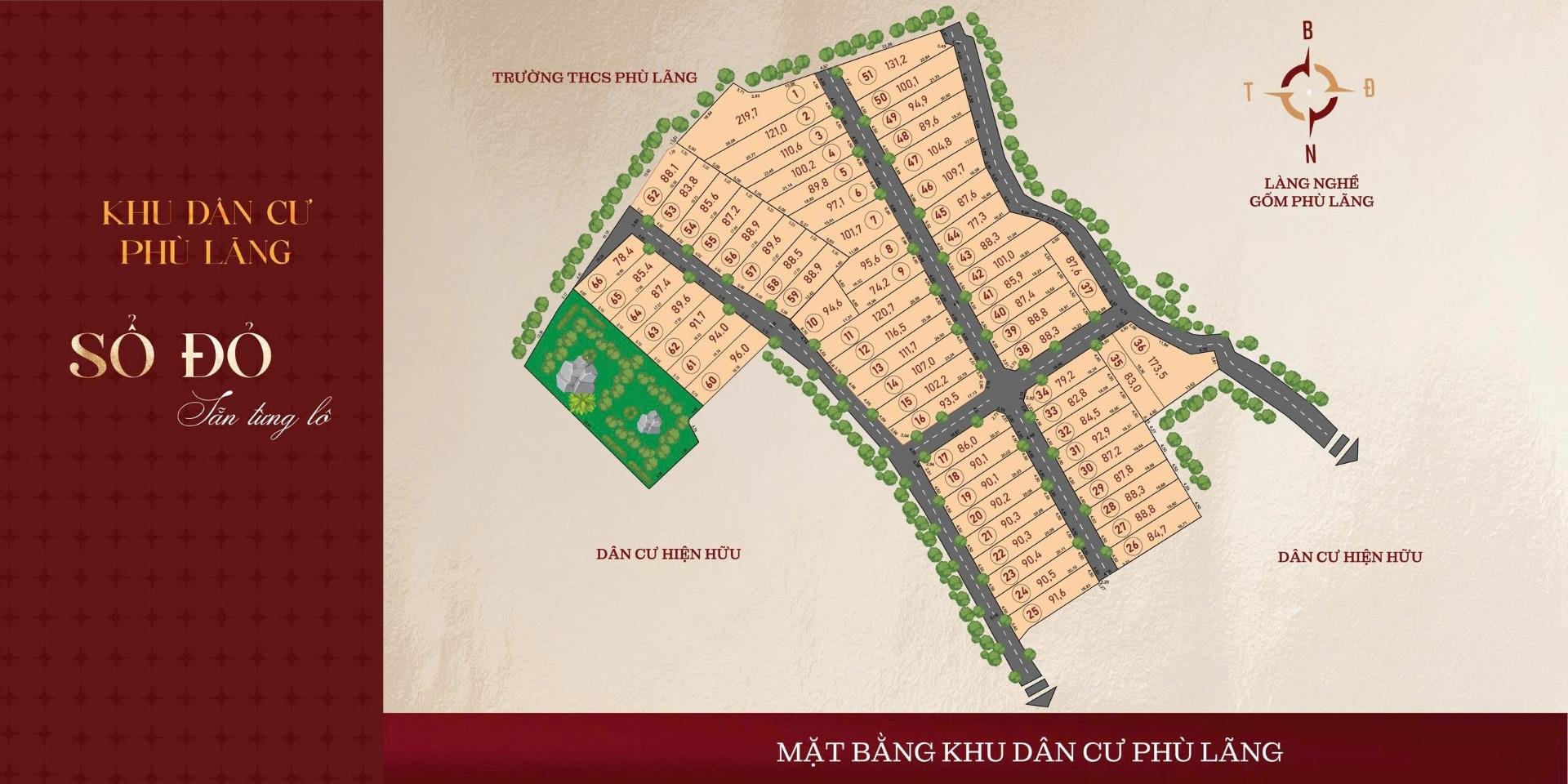 Cần bán gấp đất nền dự án 742 m2, hướng Đông-Nam tại Xã Phù Lãng - Quế Võ - Bắc Ninh, giá 850 tr