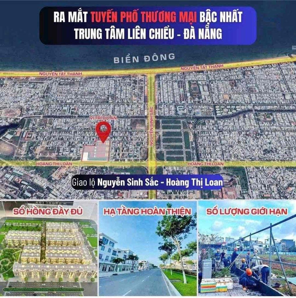 Sở hữu ngay shophouse 92,5 m2, giá 7,9 tỷ tại Đường Hoàng Thị Loan - Liên Chiểu - Đà Nẵng